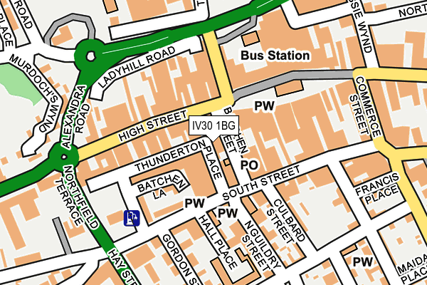 IV30 1BG map - OS OpenMap – Local (Ordnance Survey)