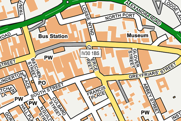 IV30 1BS map - OS OpenMap – Local (Ordnance Survey)