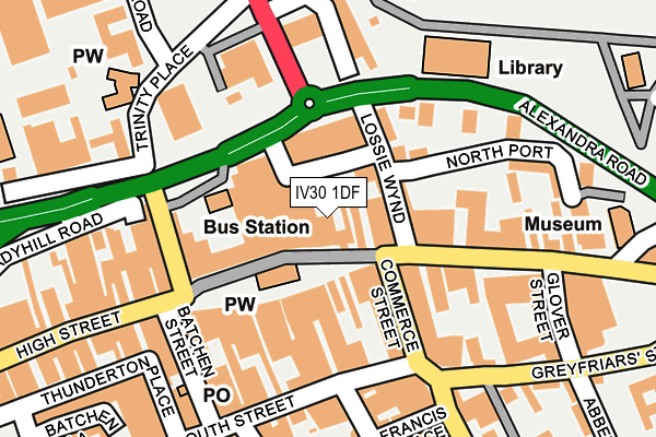 IV30 1DF map - OS OpenMap – Local (Ordnance Survey)