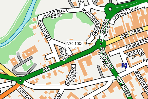IV30 1DQ map - OS OpenMap – Local (Ordnance Survey)