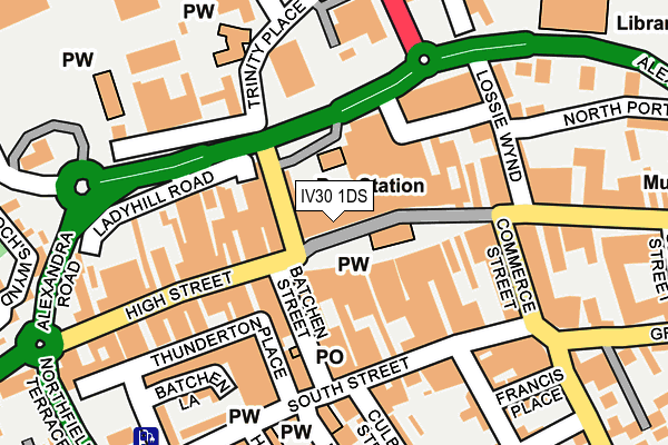 IV30 1DS map - OS OpenMap – Local (Ordnance Survey)