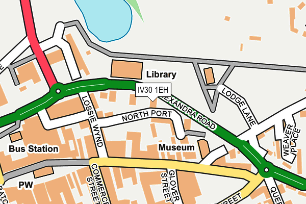 IV30 1EH map - OS OpenMap – Local (Ordnance Survey)