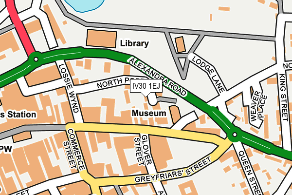 IV30 1EJ map - OS OpenMap – Local (Ordnance Survey)