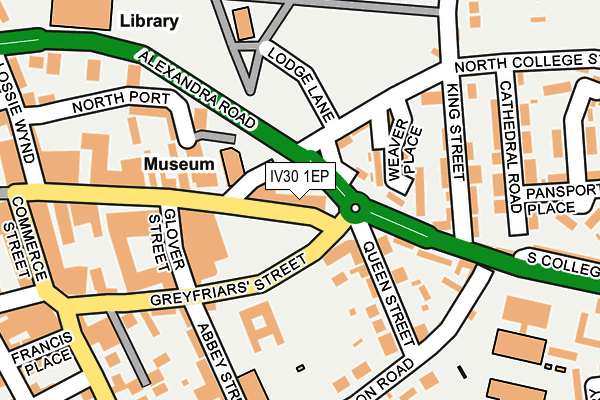 IV30 1EP map - OS OpenMap – Local (Ordnance Survey)