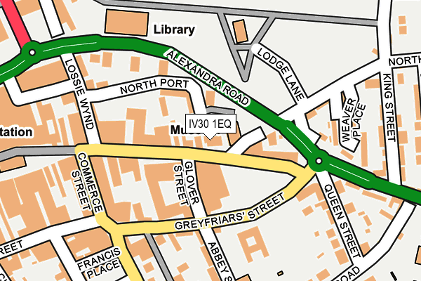 IV30 1EQ map - OS OpenMap – Local (Ordnance Survey)