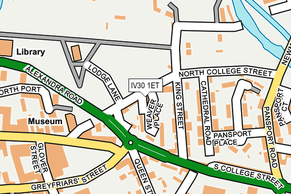 IV30 1ET map - OS OpenMap – Local (Ordnance Survey)