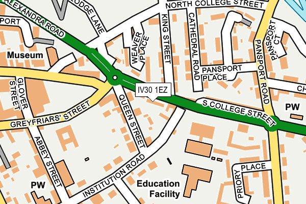 IV30 1EZ map - OS OpenMap – Local (Ordnance Survey)