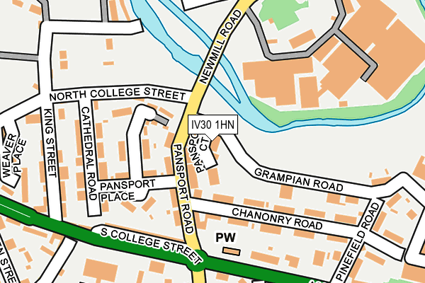 IV30 1HN map - OS OpenMap – Local (Ordnance Survey)