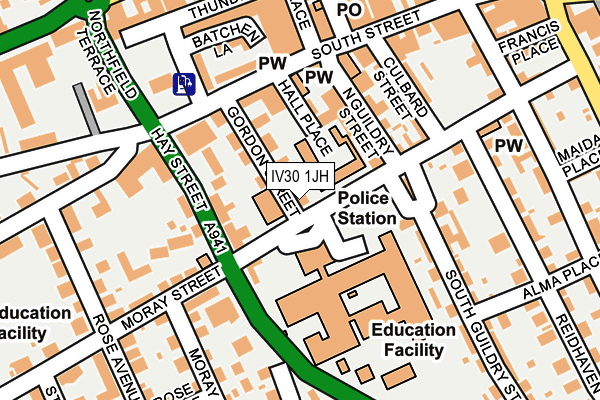 IV30 1JH map - OS OpenMap – Local (Ordnance Survey)