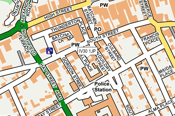 IV30 1JP map - OS OpenMap – Local (Ordnance Survey)