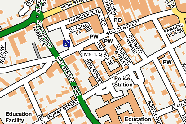 IV30 1JQ map - OS OpenMap – Local (Ordnance Survey)