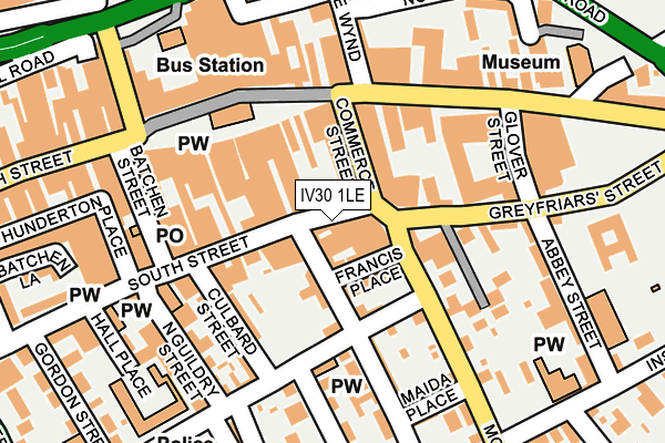 IV30 1LE map - OS OpenMap – Local (Ordnance Survey)