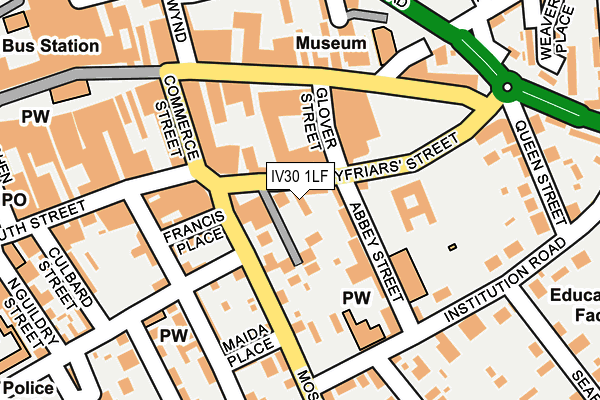 IV30 1LF map - OS OpenMap – Local (Ordnance Survey)