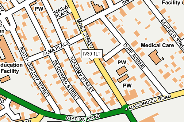 IV30 1LT map - OS OpenMap – Local (Ordnance Survey)