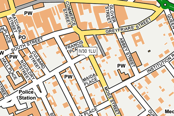 IV30 1LU map - OS OpenMap – Local (Ordnance Survey)