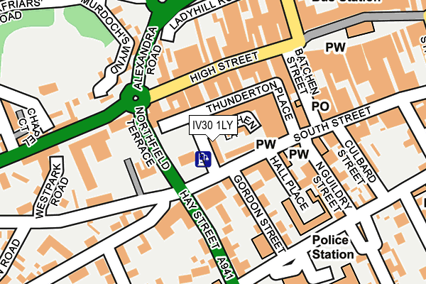 IV30 1LY map - OS OpenMap – Local (Ordnance Survey)