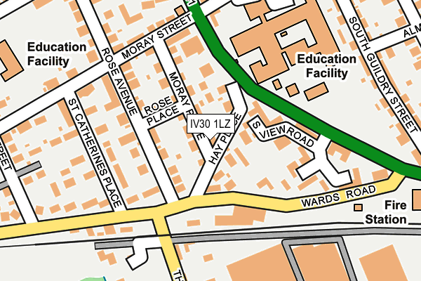 IV30 1LZ map - OS OpenMap – Local (Ordnance Survey)