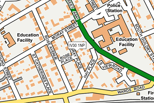 IV30 1NP map - OS OpenMap – Local (Ordnance Survey)