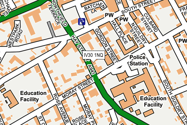 IV30 1NQ map - OS OpenMap – Local (Ordnance Survey)
