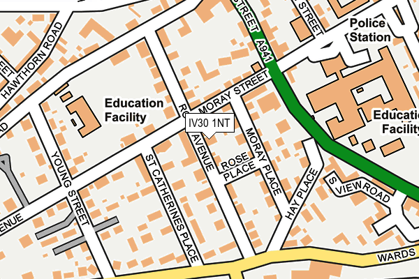 IV30 1NT map - OS OpenMap – Local (Ordnance Survey)