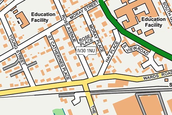 IV30 1NU map - OS OpenMap – Local (Ordnance Survey)