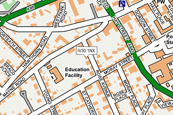 IV30 1NX map - OS OpenMap – Local (Ordnance Survey)