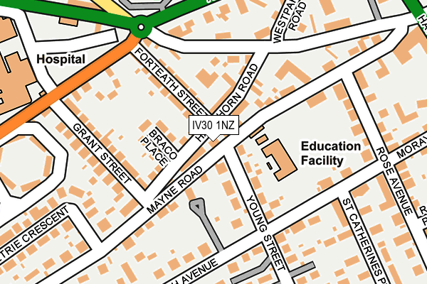 Map of GEORGE BAIN & SONS LIMITED at local scale