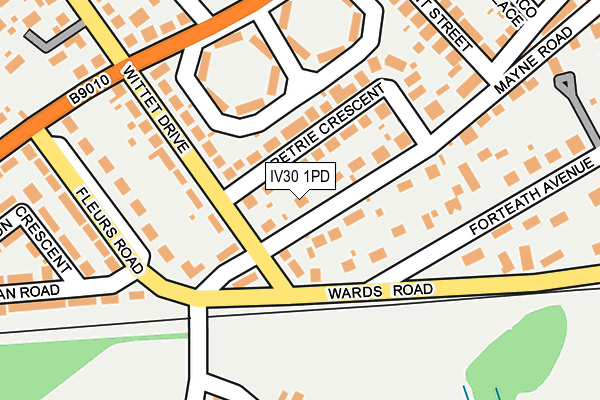 IV30 1PD map - OS OpenMap – Local (Ordnance Survey)