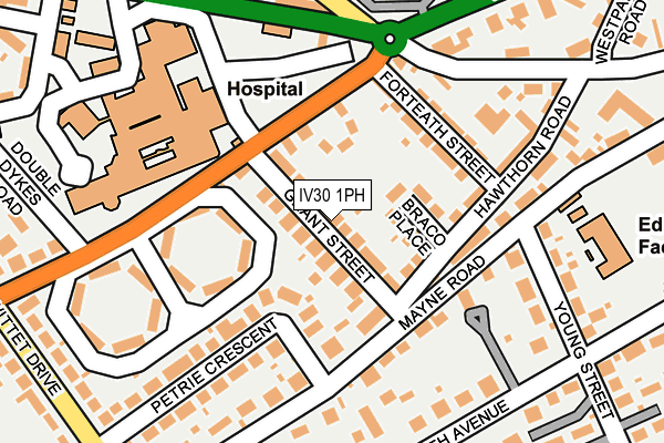 IV30 1PH map - OS OpenMap – Local (Ordnance Survey)