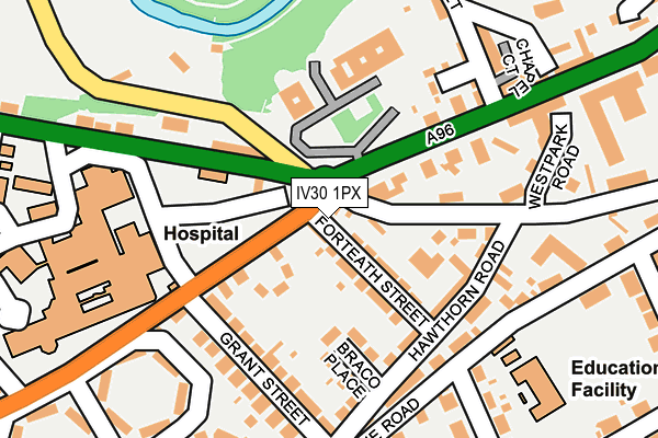 IV30 1PX map - OS OpenMap – Local (Ordnance Survey)