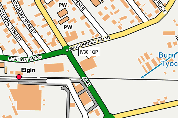 IV30 1QP map - OS OpenMap – Local (Ordnance Survey)