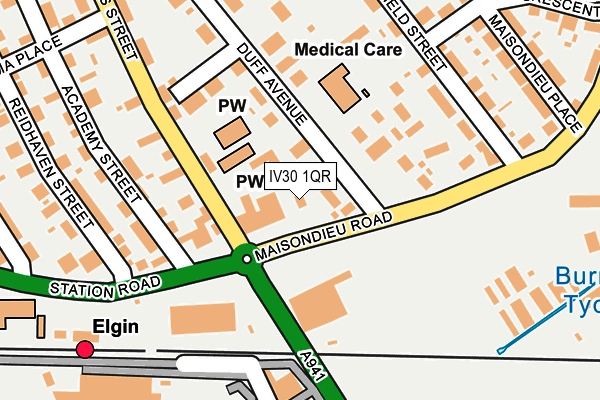 IV30 1QR map - OS OpenMap – Local (Ordnance Survey)