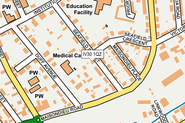 IV30 1QZ map - OS OpenMap – Local (Ordnance Survey)