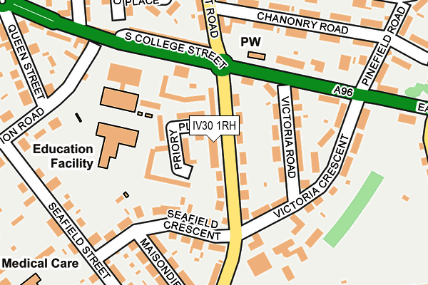 IV30 1RH map - OS OpenMap – Local (Ordnance Survey)