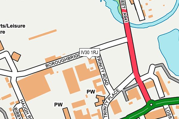 IV30 1RJ map - OS OpenMap – Local (Ordnance Survey)