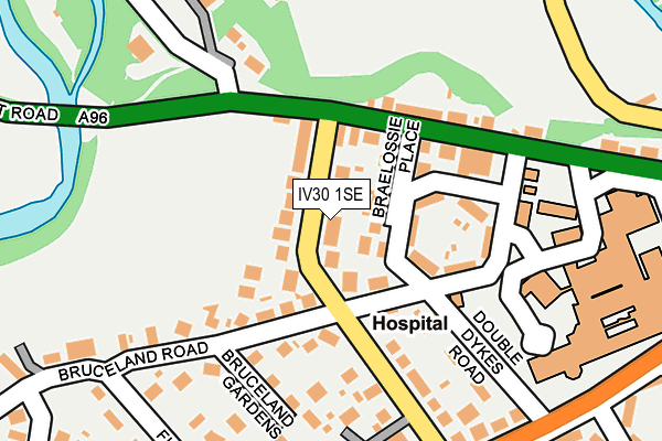 IV30 1SE map - OS OpenMap – Local (Ordnance Survey)