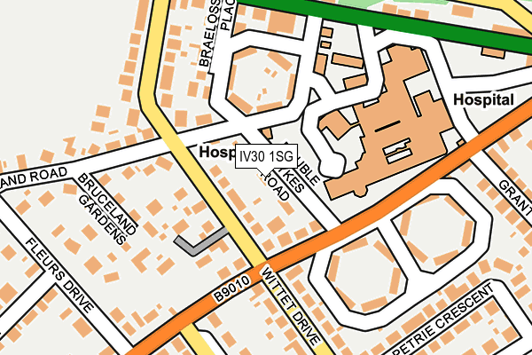 IV30 1SG map - OS OpenMap – Local (Ordnance Survey)