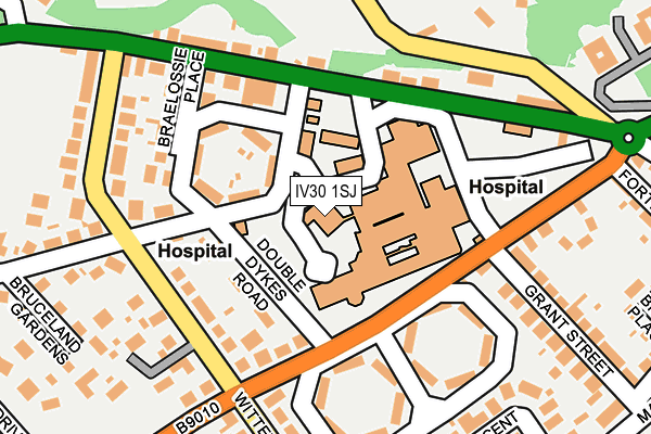 IV30 1SJ map - OS OpenMap – Local (Ordnance Survey)