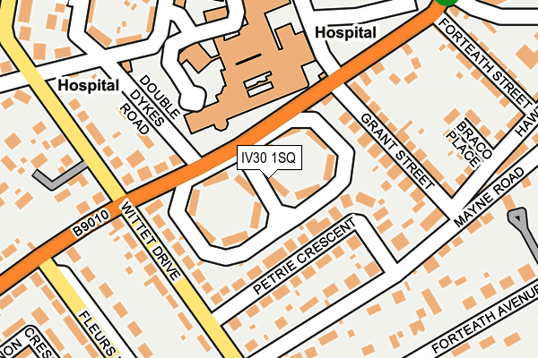 IV30 1SQ map - OS OpenMap – Local (Ordnance Survey)