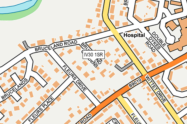 IV30 1SR map - OS OpenMap – Local (Ordnance Survey)