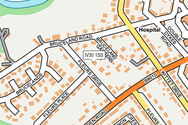 IV30 1SS map - OS OpenMap – Local (Ordnance Survey)