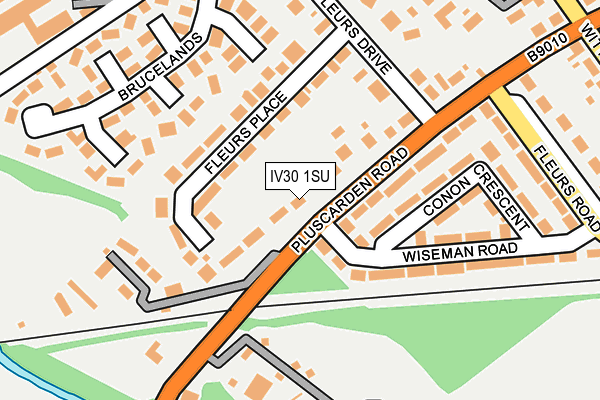 IV30 1SU map - OS OpenMap – Local (Ordnance Survey)
