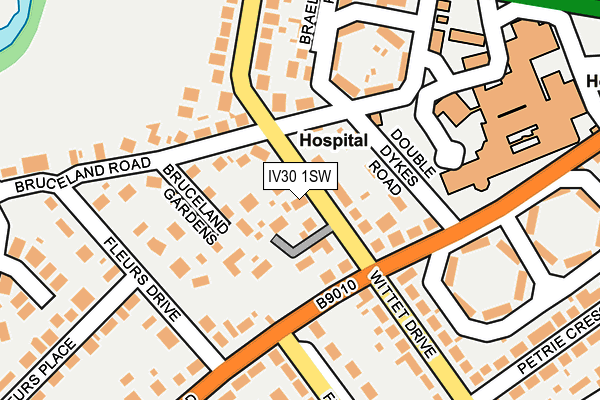 IV30 1SW map - OS OpenMap – Local (Ordnance Survey)