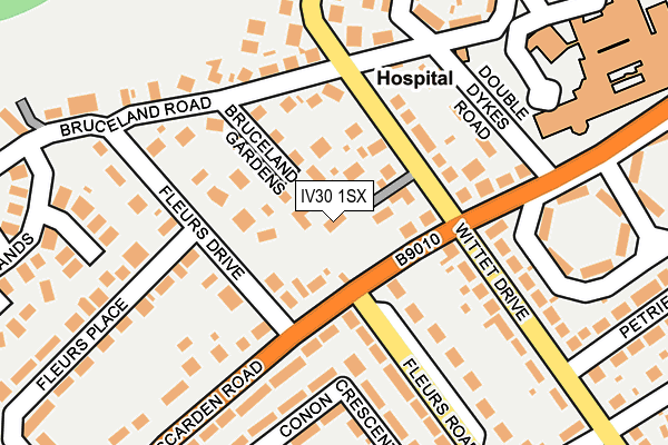 IV30 1SX map - OS OpenMap – Local (Ordnance Survey)