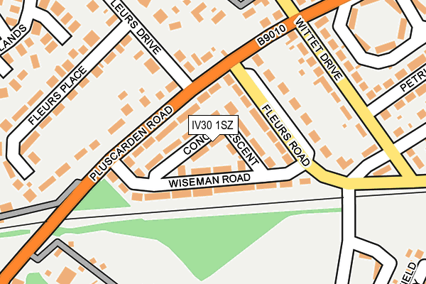 IV30 1SZ map - OS OpenMap – Local (Ordnance Survey)