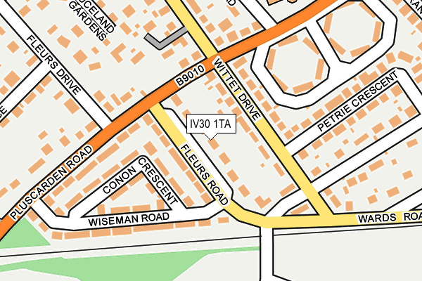 IV30 1TA map - OS OpenMap – Local (Ordnance Survey)