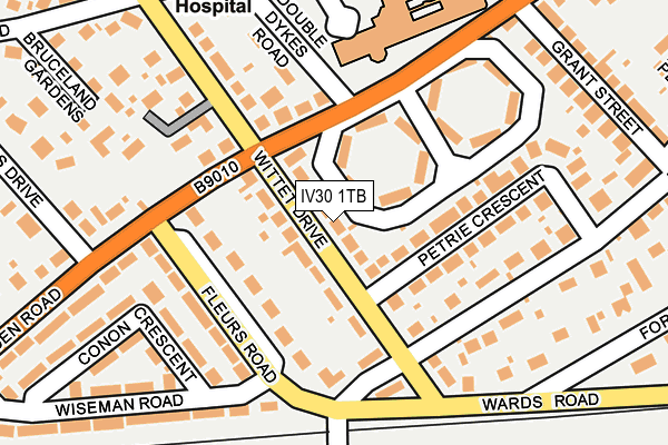 IV30 1TB map - OS OpenMap – Local (Ordnance Survey)