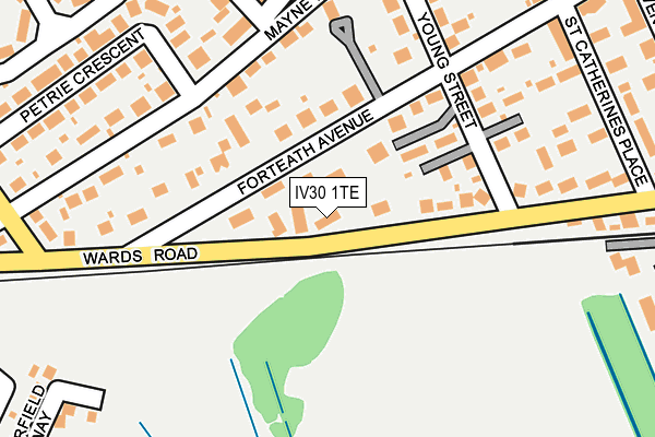 IV30 1TE map - OS OpenMap – Local (Ordnance Survey)