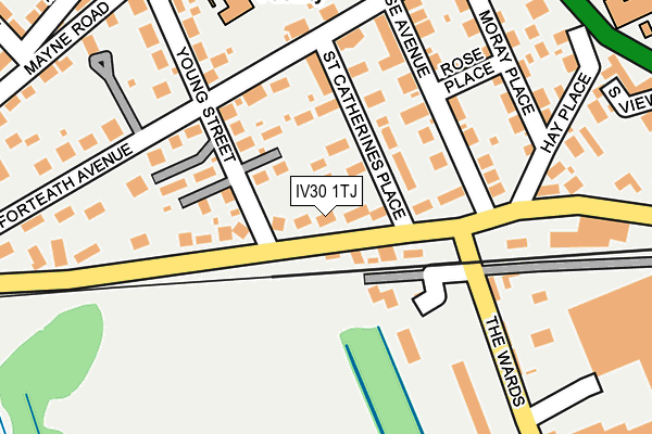 IV30 1TJ map - OS OpenMap – Local (Ordnance Survey)
