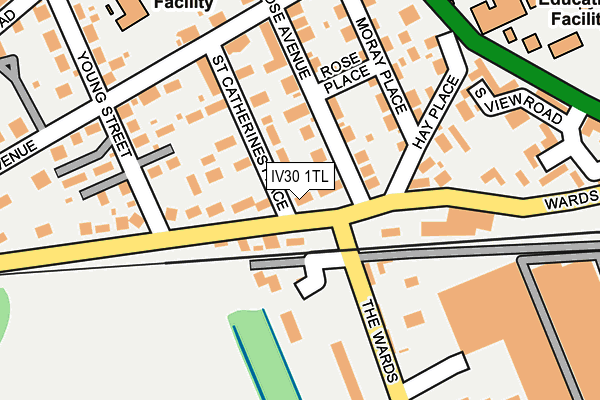 IV30 1TL map - OS OpenMap – Local (Ordnance Survey)